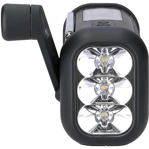 Actual product image Muse Portable Solar Radio with Crank & Flashlight (FM, Bluetooth, NFC)