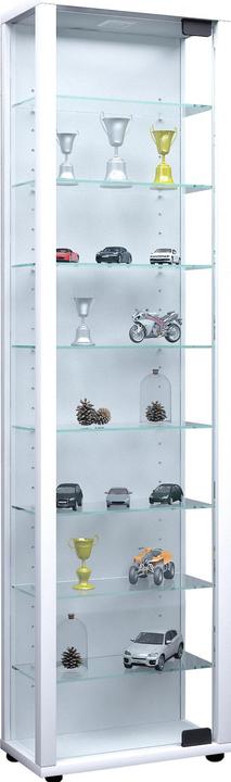 Actual product image VCM Collection stand display case wood glass Edana Maxi (33 x 18 x 115 cm)