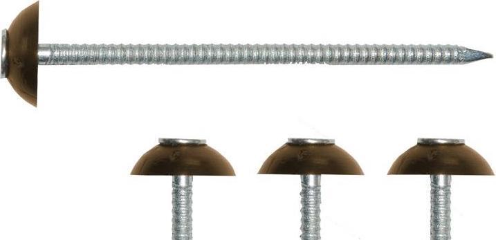 Actual product image Gutta Bitumen Corrug.Sheet Nail Brown 200pcs (Nail lutensil, galvanised)