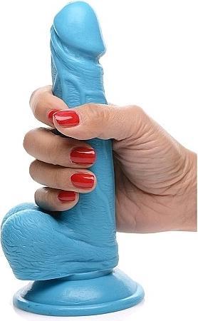 Produktbild Pop Peckers Poppin Dildo 16.5 cm - Blue