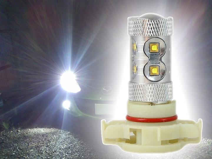 Produktbild Hermex 1x H16 12 SMD LED 60W Scheinwerfer Nebelscheinwerfer Tagfahrlicht Cree - XENON Weiss (H16)
