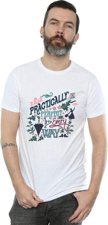 Actual product image Disney Mens Mary Poppins Practically T-Shirt (M)