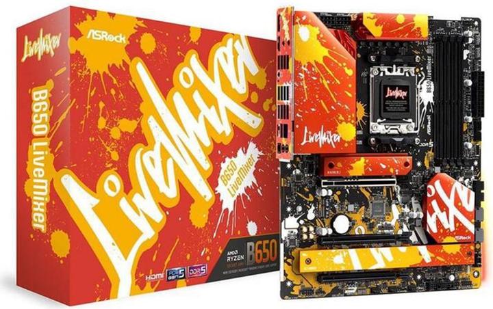 Produktbild AsRock MB B650 Livemixer (AM5, AMD B650, ATX)