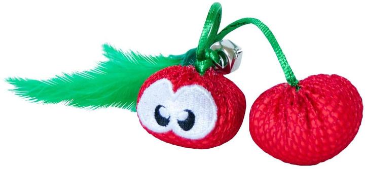 Actual product image Petstages Cat Toy Dental Cherries, Red (Catmint toy)