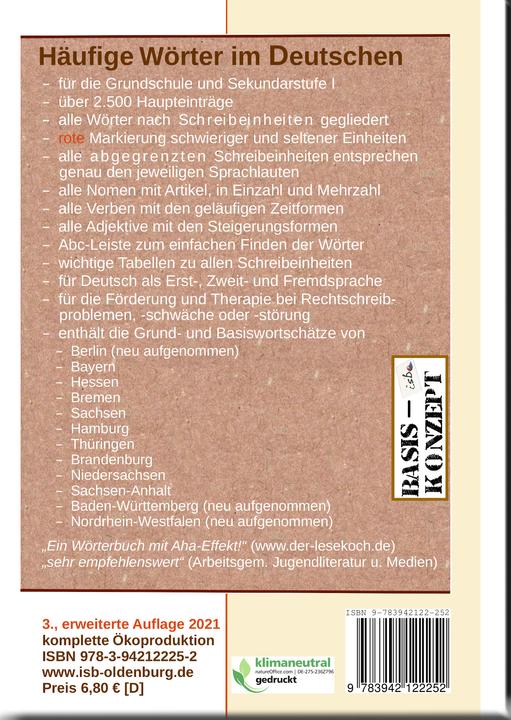Produktbild Häufige Wörter (Deutsch, Günther Thomé, Dorothea Thomé, D. Orie, 2021)
