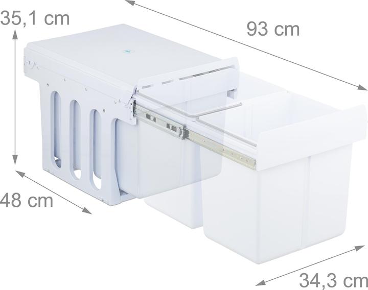 Produktbild Relaxdays Einbaumülleimer (15 l)
