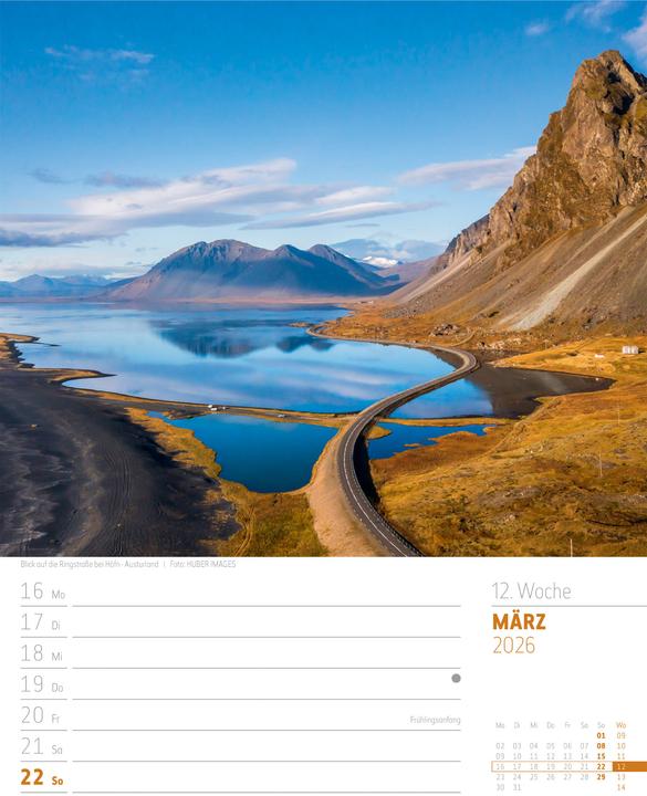 Immagine prodotto Island - Die Insel aus Feuer und Eis - Wochenplaner Kalender 2026 (25 x 33 cm, Copertina rigida, Tedesco)