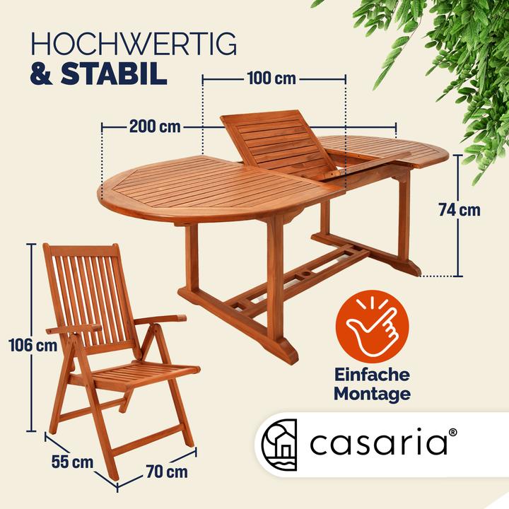 Actual product image Casaria Gartenmöbel Set (100 cm)