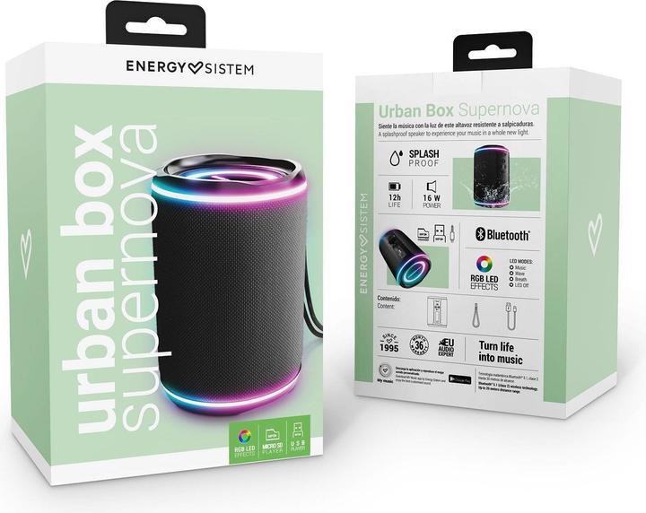 Produktbild Energy Sistem Urban Box Black Supernova (12 h, Netzbetrieb)