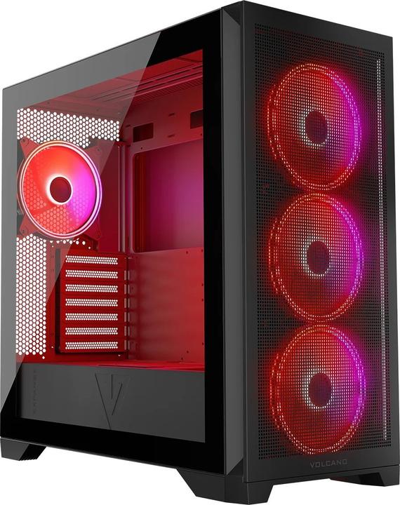 Actual product image Modecom Volcano Expanse S Apex ARGB czarna (mATX, Mini-ITX)