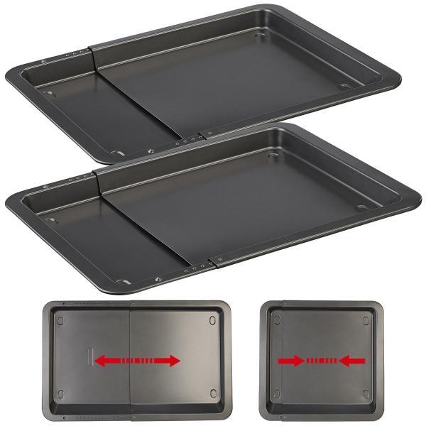 Actual product image Rosenstein & Söhne Universal baking tray extendable, set of 2