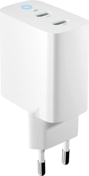 Actual product image Forever TC-06-40CC GaN PD QC charger 2x USB-C 40W white (40 W)