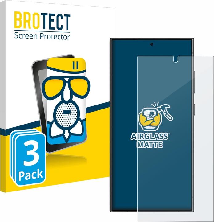 Produktbild BROTECT AirGlass Panzerglasfolie Matt (3 Stück, Samsung Galaxy S21)