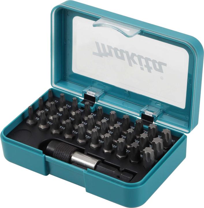 Produktbild Makita P-73352 Bit-Set 31 teilig Innen-TORX (Innensechsrund TX M7, Innensechsrund TX M8, Innensechsrund TX M9, Innensechsrund TX M10, Innensechsrund TX M15, Innensechsrund TX M20, Innensechsrund TX M25, Innensechsrund TX M27, Innensechsrund TX M30, Innensechsrund TX M40)