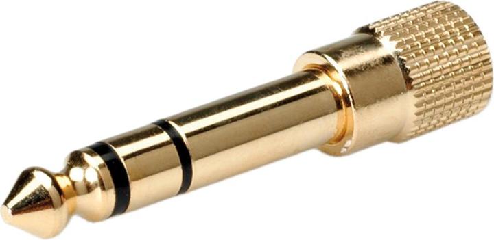 Immagine prodotto Roline GOLD Stereo Adapter 6,35 mm maschio - 3,5 mm femmina (Adattatore jack)