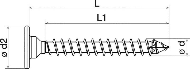 Actual product image Spax Back wall screws (300 Screws per piece)