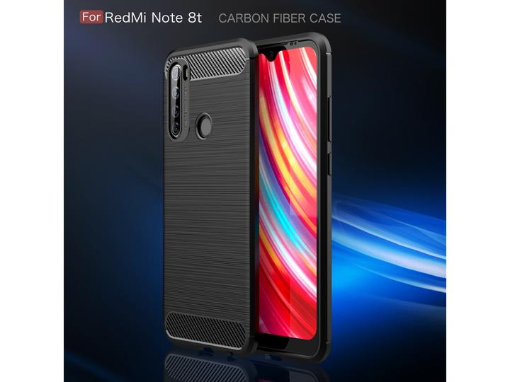 Produktbild Screenguard Xiaomi Redmi Note 8T Hülle Carbon Brushed Soft TPU (Xiaomi Redmi Note 8T)