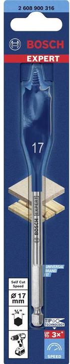 Produktbild Bosch Professional Zubehör EXPERT Self Cut Speed Flachfräsbohrer, 17 x 152 mm (17 Millimeter)