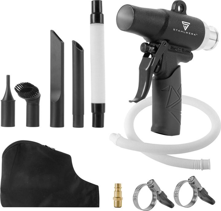 Immagine prodotto Stahlwerk Pistola di aspirazione/soffiaggio ad aria compressa DSB-90 ST Pistola di pulizia reversibile