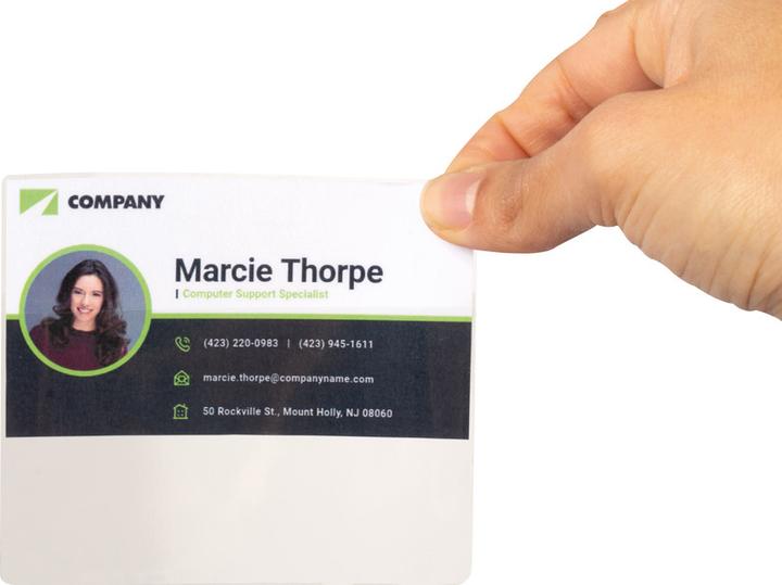 Actual product image Business card pockets 95x60mm (95 x 60 mm)