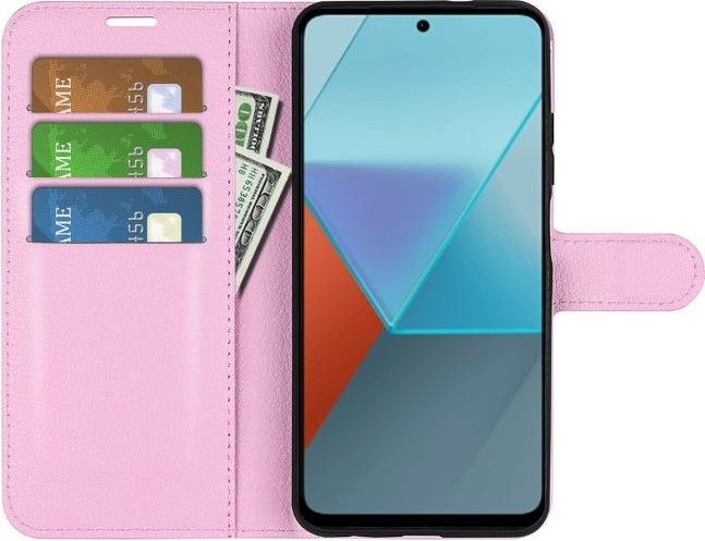 Actual product image MU Classic Litchi Leather Bookcover Series (Xiaomi Redmi Note 13 Pro 5G)