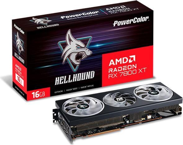 Actual product image Powercolor Hellhound RX 7800XT 16GB GDDR6 (16 GB)