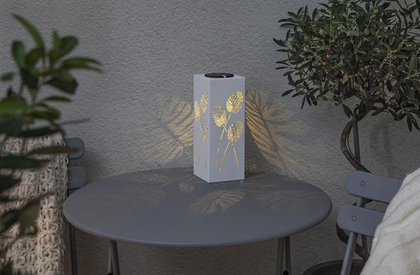 Produktbild Star Trading Dekoleuchte Solar Albaleaf, Weiss (IP44)