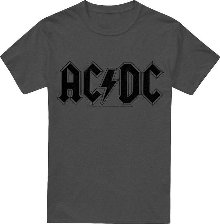 Actual product image AC/DC Unisex Adult Worn Logo T-Shirt (XL)