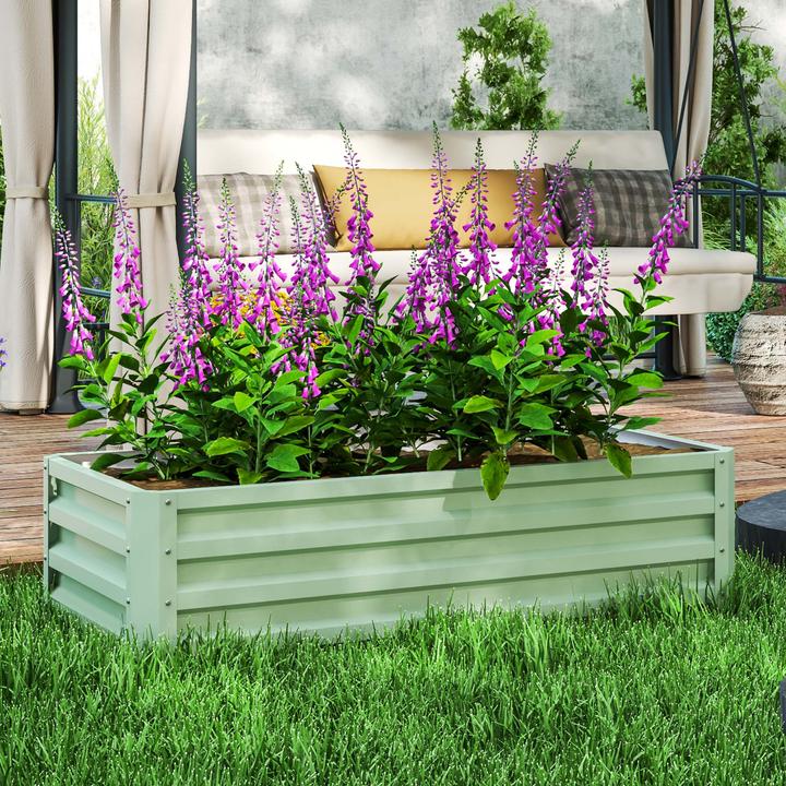 Produktbild Outsunny Hochbeet Verzinkter Stahl Grün
