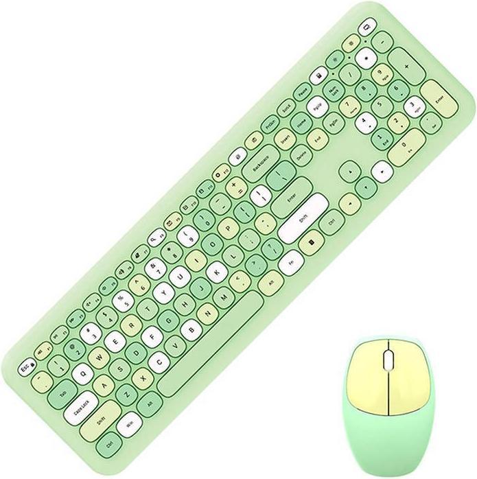 Actual product image Mofii Wireless keyboard + mouse set 666 2.4G (Green) (DE, Cable)