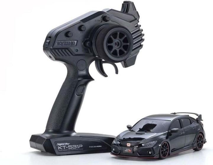 Immagine prodotto Kyosho Mini-Z MA-020 Honda Civic Type-R, nero 1:27, set pronto per l'uso (RTR pronto all'uso)