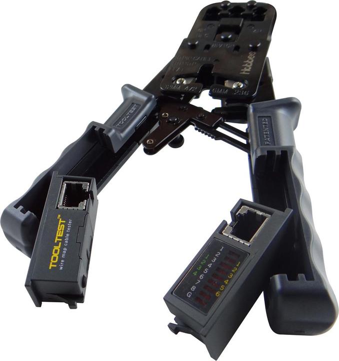 Actual product image Hobbes Crimping pliers with offline cable tester