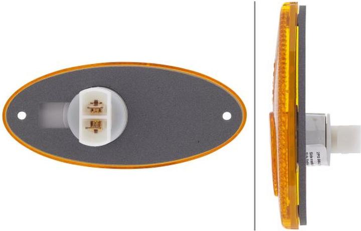 Actual product image Hella Side marker light halogen for DAF MAN TAM KARMANN FENDT HOBBYCAR