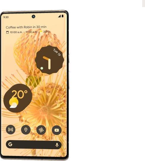 Google Pixel 6 Pro (128 GB, Sorta Sunny, 6.70", SIM + eSIM, 50 Mpx, 5G)