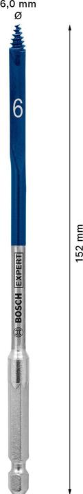 Productafbeelding Bosch Professional Zubehör Expert SelfCut Speed vlakke freesboor, 6 x 152 mm (6 millimeter)