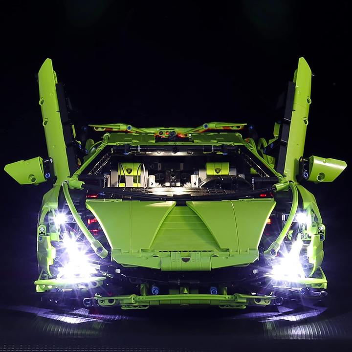 Image du produit BrickBling Kit d'éclairage à LED pour LEGO Lamborghini Sián FKP 37 (42115), télécommande incluse