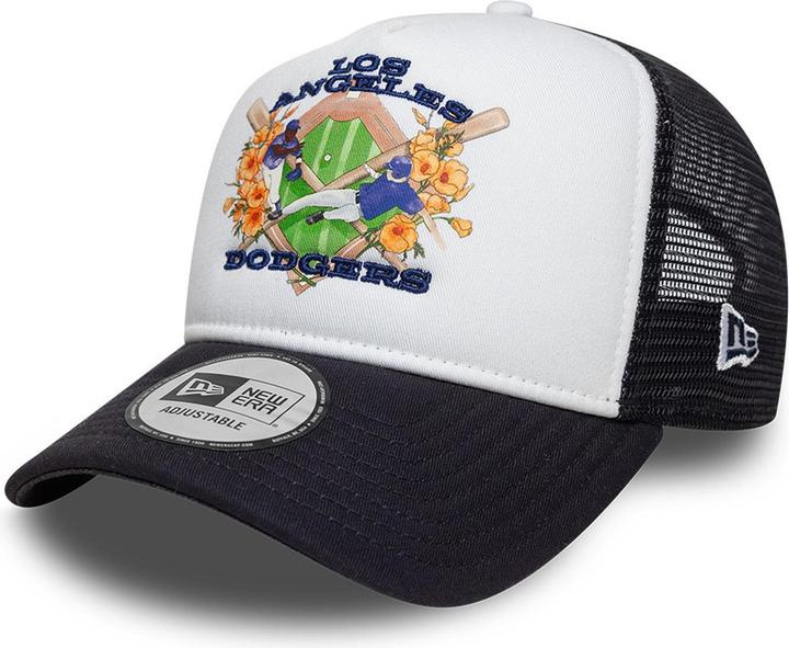 New Era A-Frame Mesh Trucker Cap Graphic Los Angeles Dodgers (One Size)