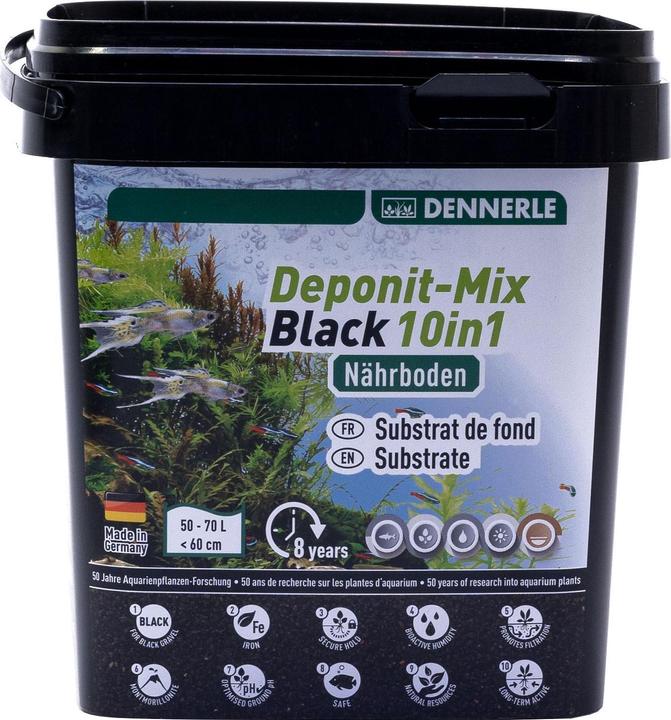 Immagine prodotto Dennerle DeponitMix Black 10in1, 2.4kg (Fertilizzante per acquari)