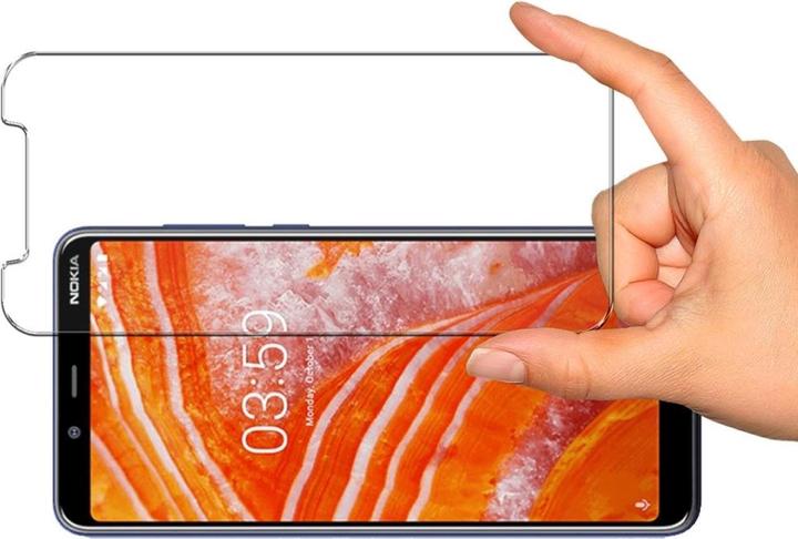 Actual product image Screenguard Nokia 3.1 Plus Protective Glass Film Case Friendly Design (1 Piece, Nokia 3.1 Plus)