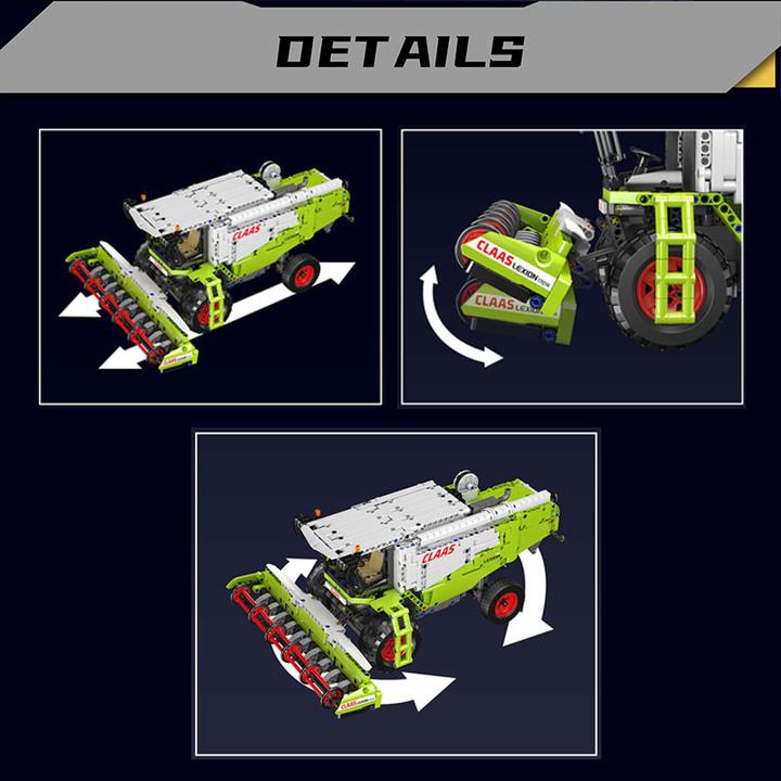 Actual product image Mould King Claas Lexion 760 harvester