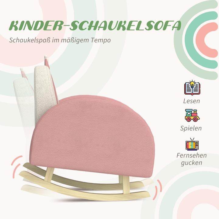 Produktbild Aiyaplay Kindersessel Samt, Holz Rosa (Kindersessel)