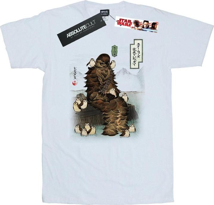 Produktbild Star Wars The Last Jedi Japanese Chewbacca Porgs TShirt (M)