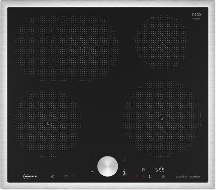 Actual product image Neff N 90, Induction hob, 60 cm, Black, With frame on top