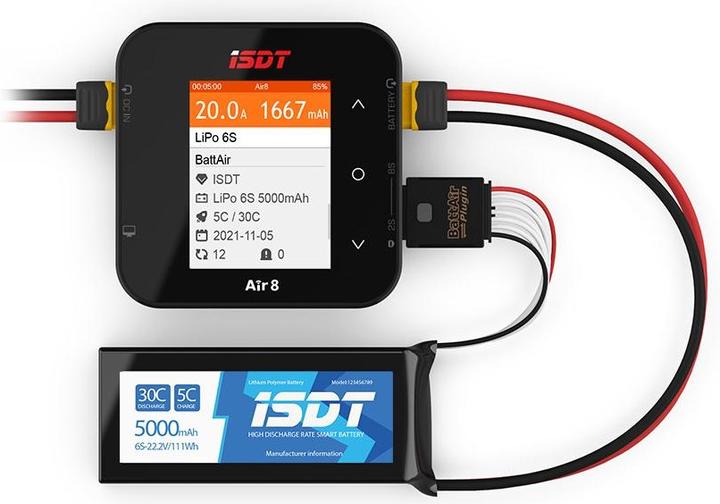 Actual product image Isdt AIR8 500 W DC, 1-8S, BattAir