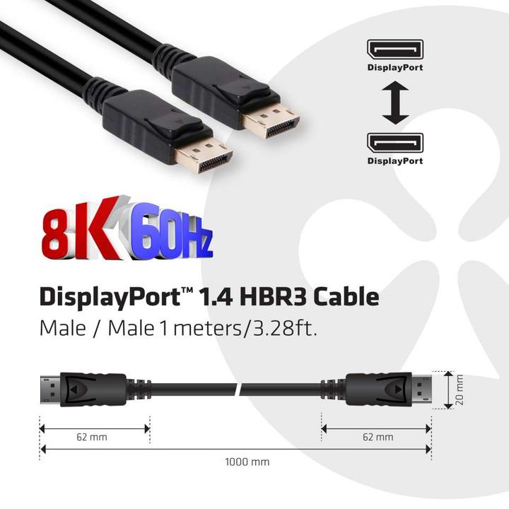 Produktbild Club 3D DisplayPort — DisplayPort (1 m, DisplayPort)