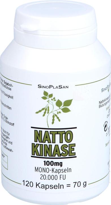 Nährwerte und Zutaten SinoPlaSan Nattokinase 100 mg Mono 20.000 FU Kapseln, 120 St. Kapseln (120 Stück, Kapseln, 120 g)