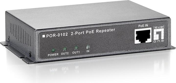 LevelOne POR-0102: estensore PoE 2xRJ45, 100m (Estensore)