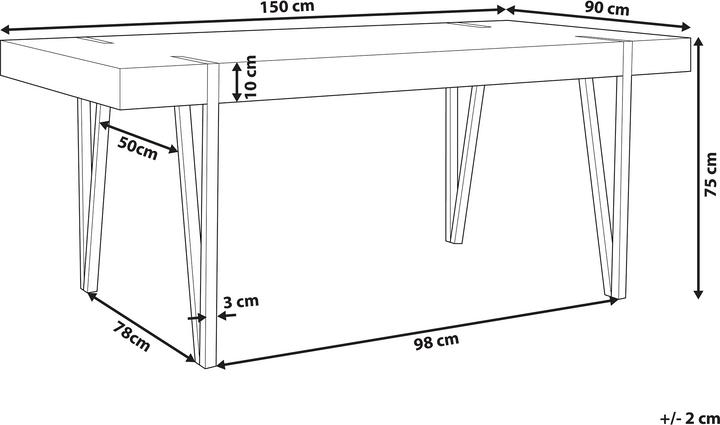 Actual product image Beliani Adena (150 x 90 x 75 cm)