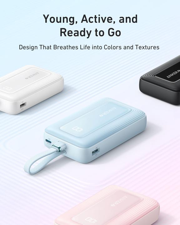 Productafbeelding Anker Zolo Powerbank 10.000mAh Zwart (10000 mAh, 30 W)