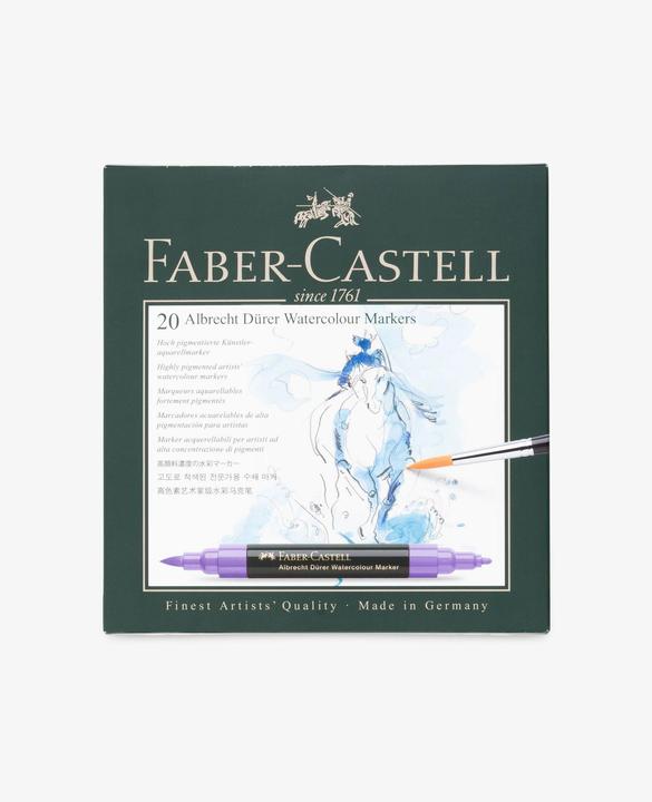 Image du produit Faber-Castell Marqueur aquarelle Albrecht Dürer 20s (Vert, 0.80 mm, 20 x)